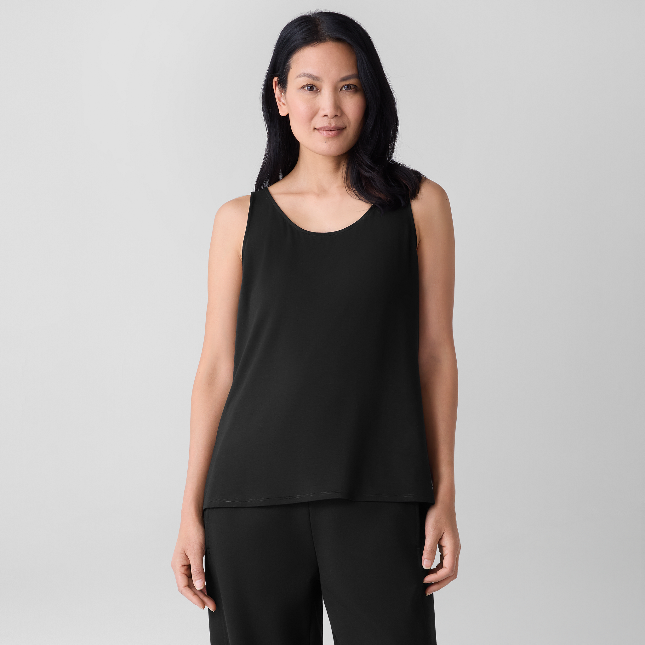 Fine Jersey Scoop Neck Tank | EILEEN FISHER