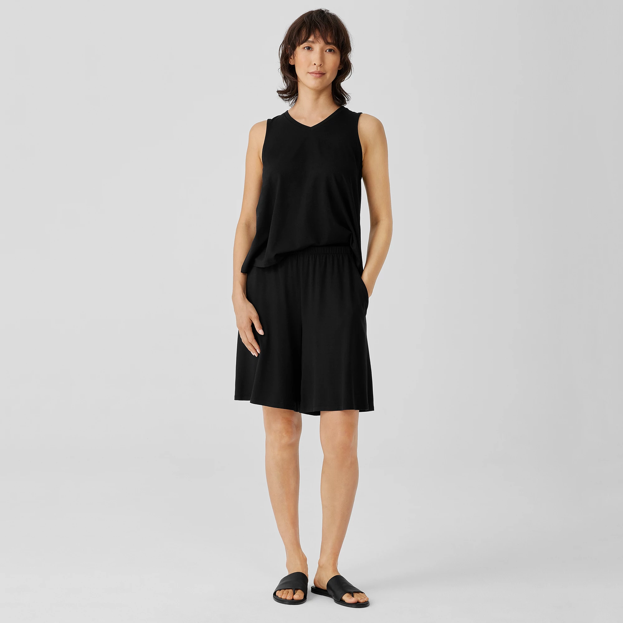 Fine Jersey Shorts | EILEEN FISHER