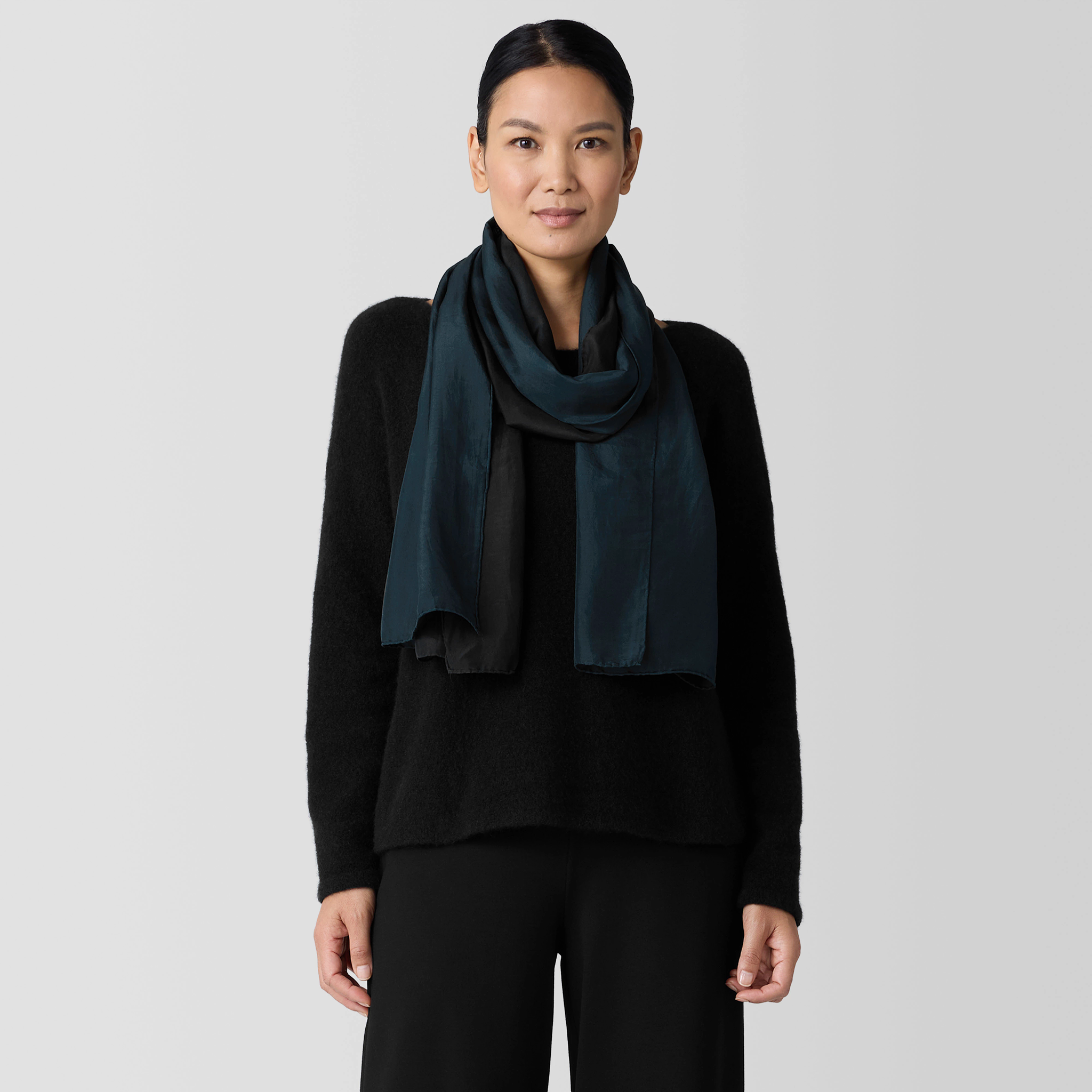 小物 AURALEE 23AW DYED SILK TWILL SCARF Silk Twill Scarf 86 | THE DOUBLE COLORS | RachelSilk