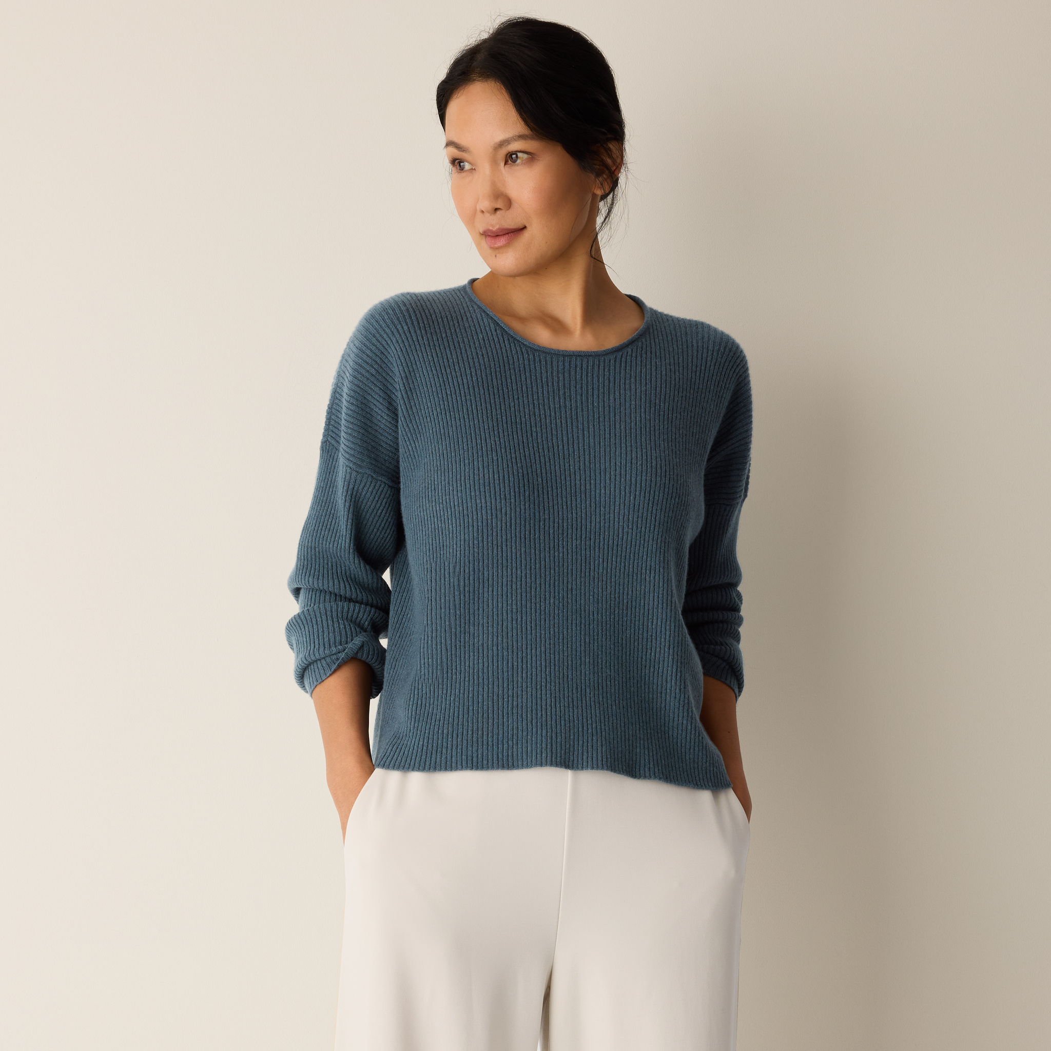 Italian Cashmere Crew Neck Top
