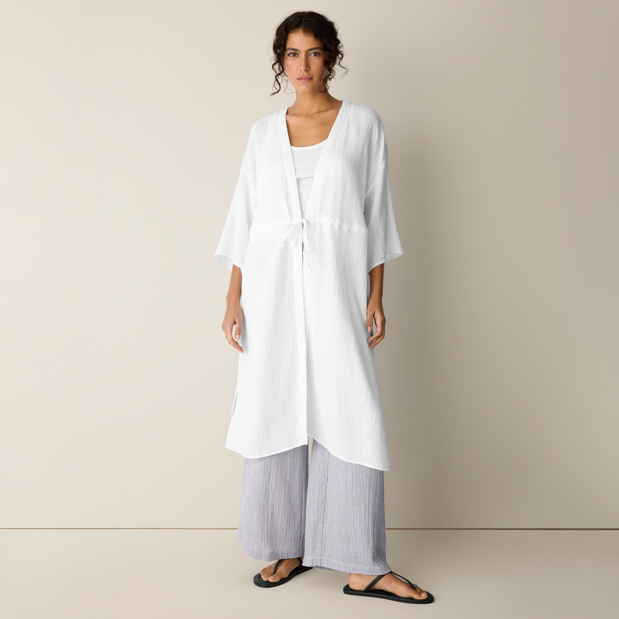 Organic Cotton Lofty Gauze Caftan | EILEEN FISHER