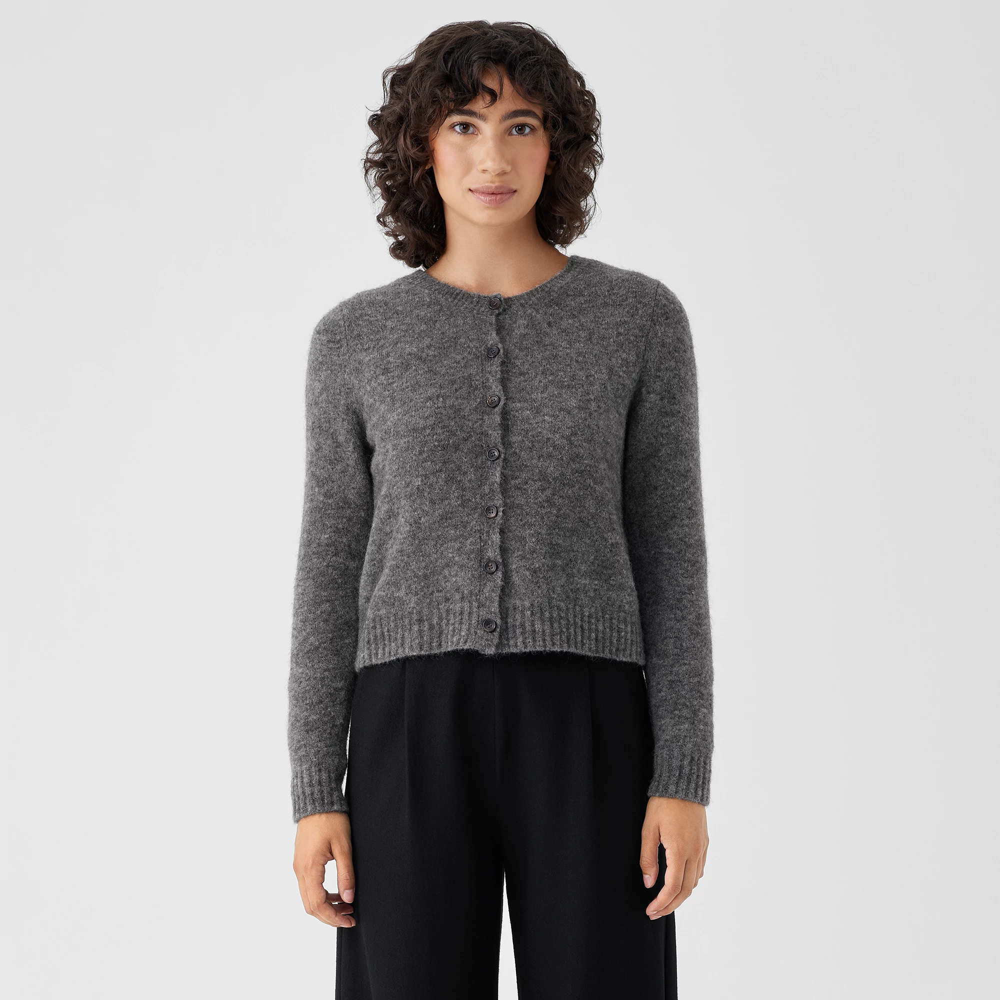 ★Sefr★ Lee Cardigan Gray Melange WFW24LEEGRE WFW24LEEGREFW Séfr Lee Cardigan | Garmentory