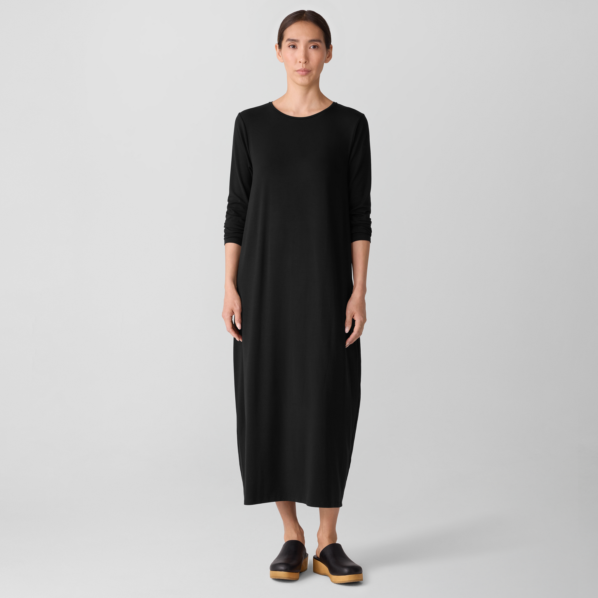 Stretch Jersey Knit Oval Dress
