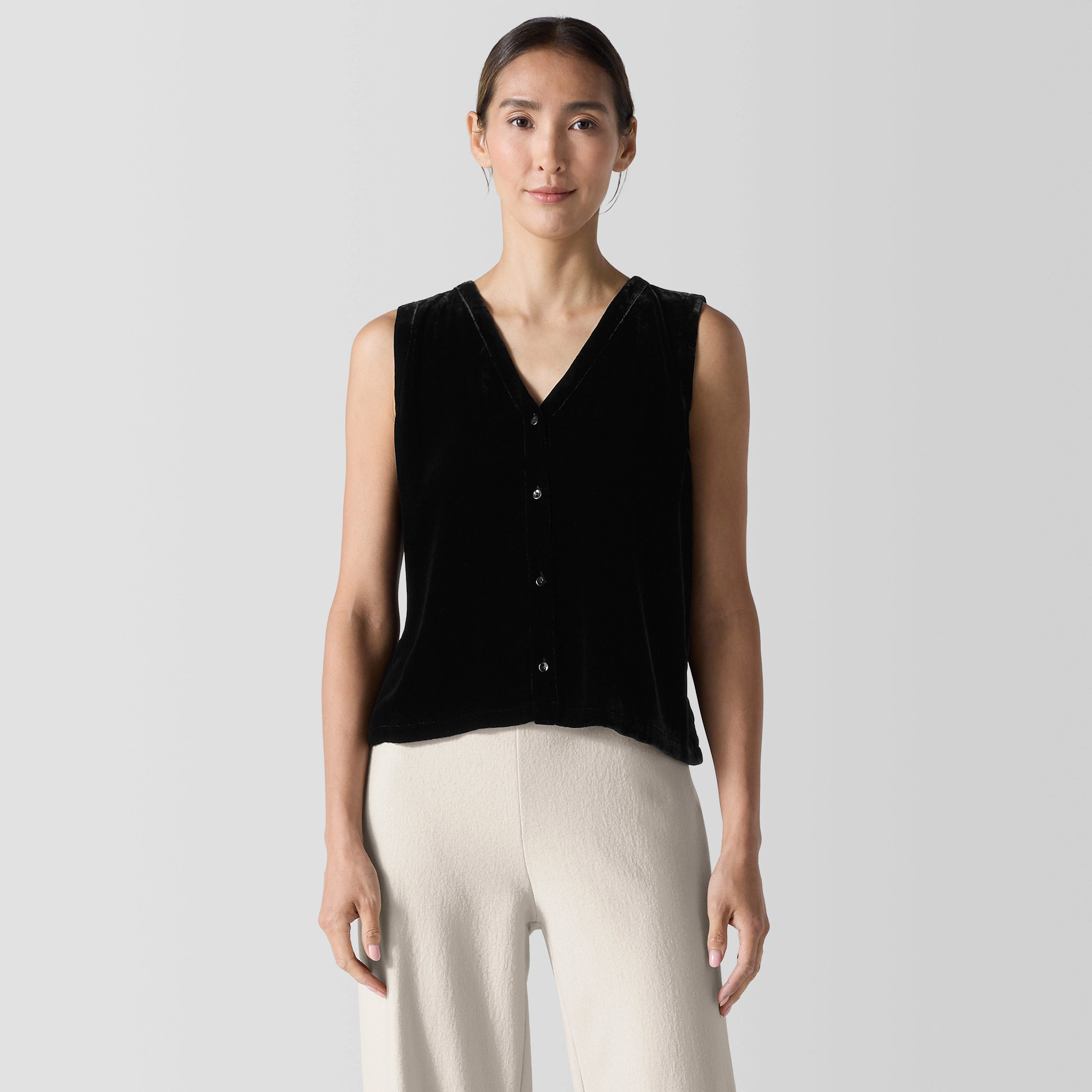 Velvet Vest | EILEEN FISHER