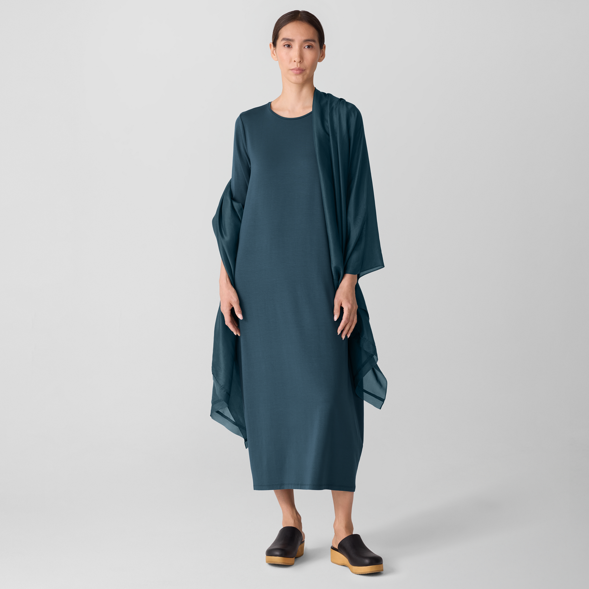 Washed Transitional Silk Parachute Scarf from EILEEN FISHER - $103.20