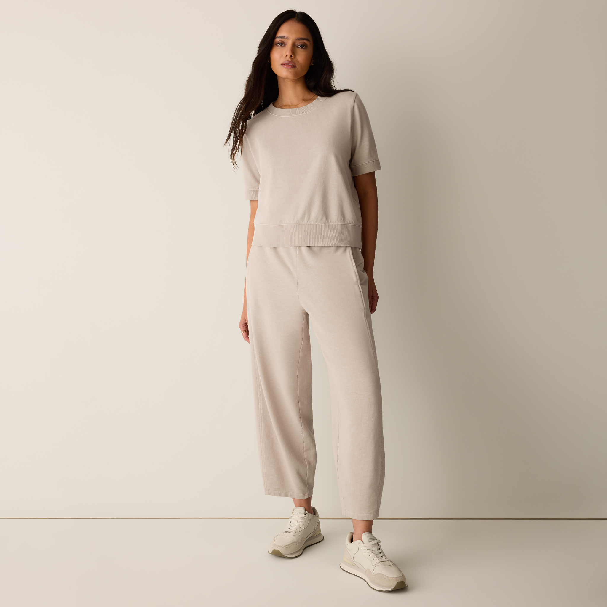 Garment-Dyed Organic Cotton Terry Lantern Pant from EILEEN FISHER - $188