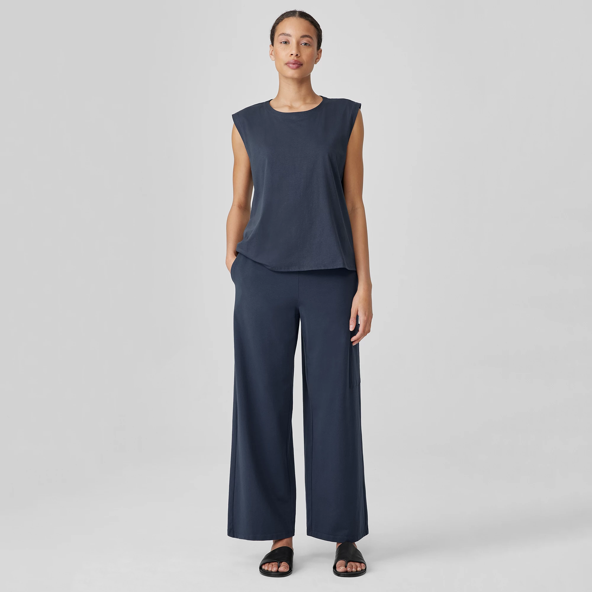 Pima Cotton Stretch Jersey Wide Leg Pant With Pockets EILEEN FISHER pima-cotton-stretch-jersey-wide-leg-pant-with-pockets-eileen-fisher