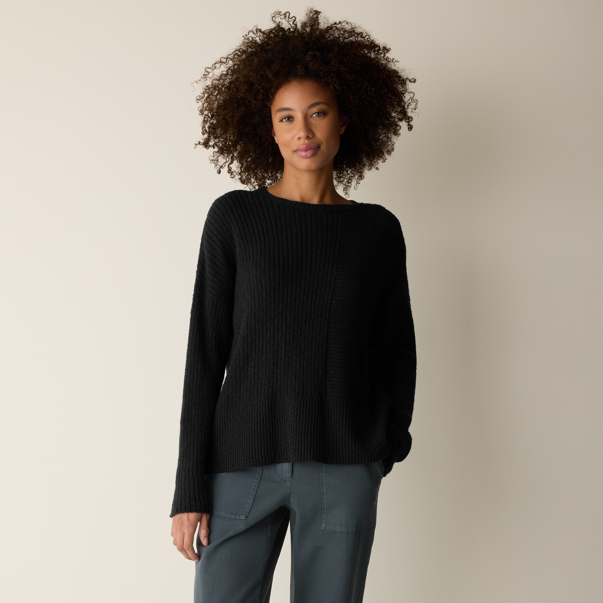 Peruvian Cotton Cloud Crew Neck Top