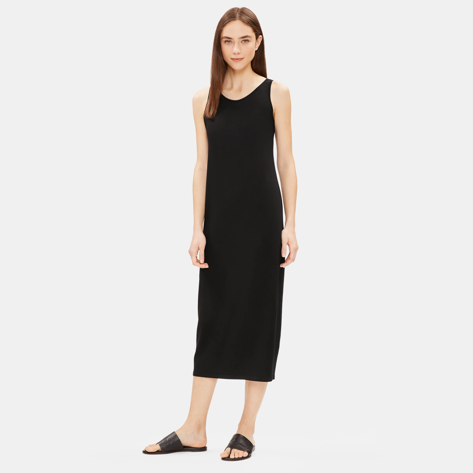 System Viscose Jersey Tank Dress | EILEEN FISHER