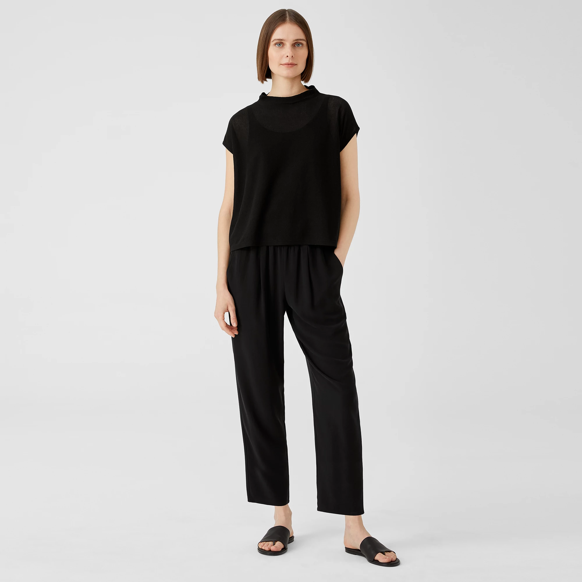 FRED PERRY Pleated Culottes 黒　キャロット　ガウチョ FRED PERRY フレッドペリー ラップ プリーツ スカート F8704