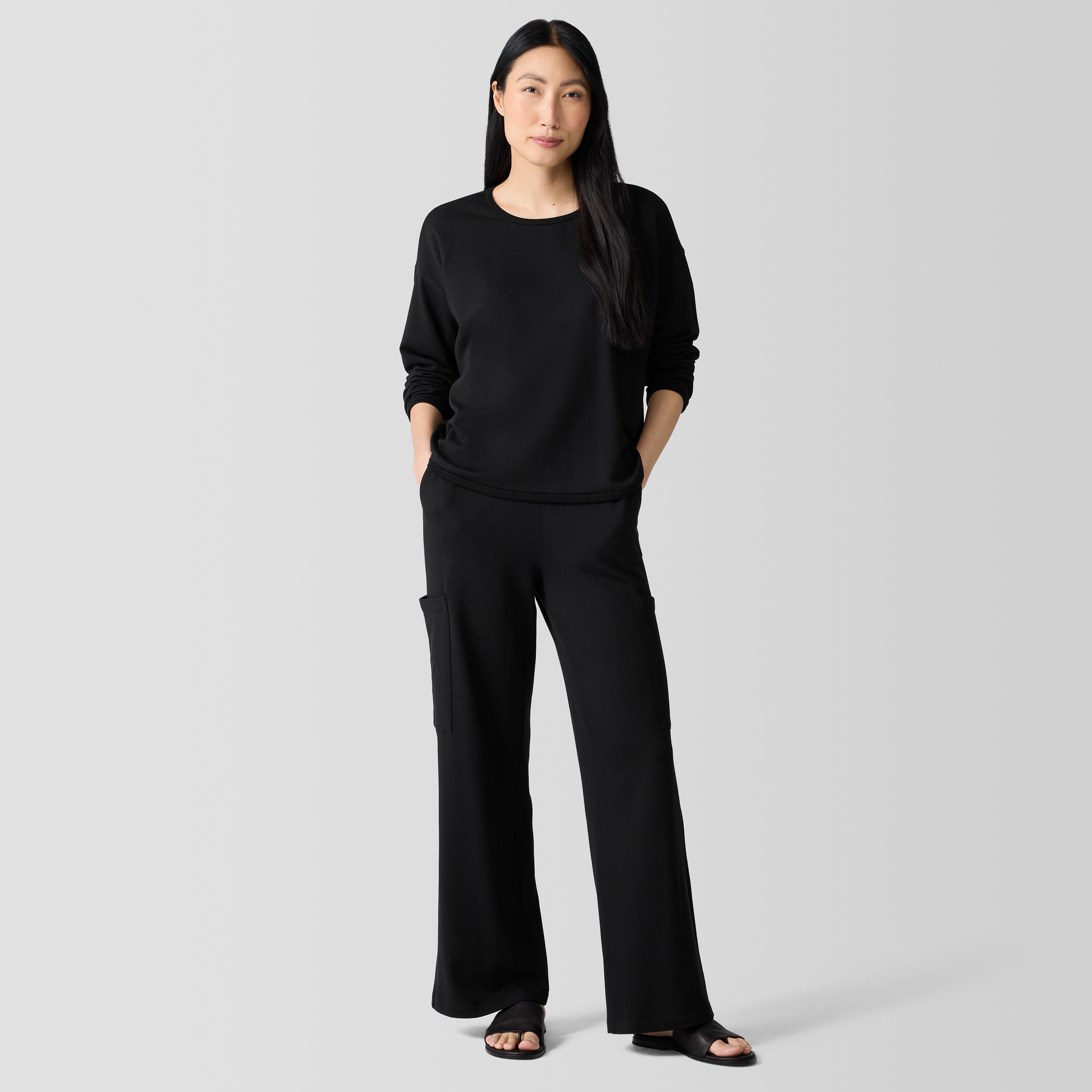 Cozy Brushed Terry Hug Cargo Pant